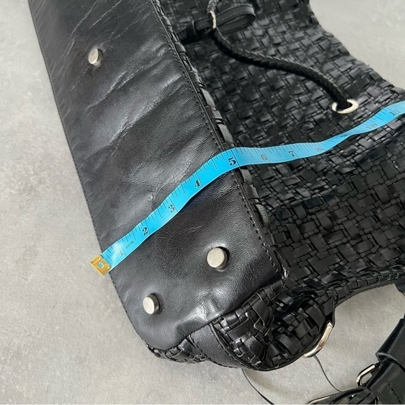 CALONGE Leather Tassel Woven Bag - Picture 15 of 15